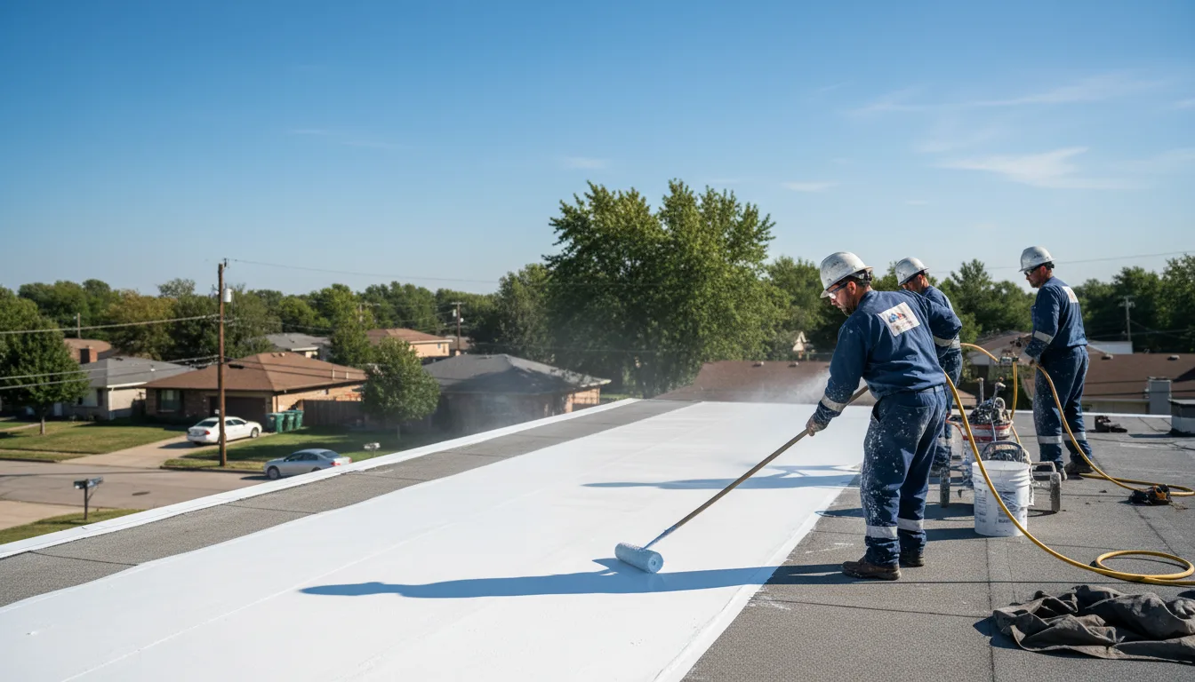 Commercial roof coating in Turner, MI near me